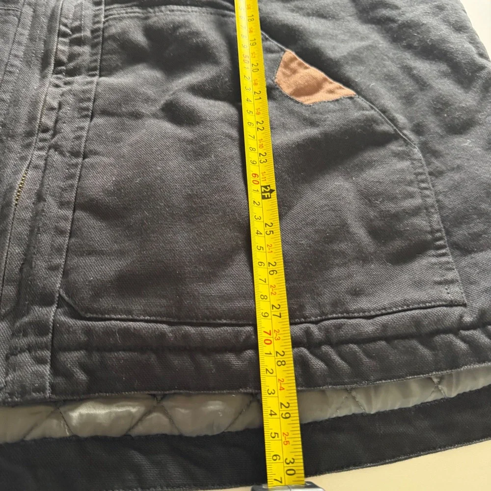 Venado Heavy Canvas Utility Work Vest Quilted Black Ranch Heritage XL, rugged